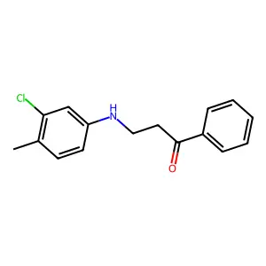 3-(3-Chloro-4-methylanilino)-1-phenylpropan-1-one structure