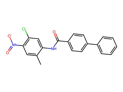 N-(5-chloro-2-methyl-4-nitrophenyl)-4-phenylbenzamide structure