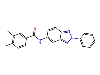 3,4-dimethyl-N-(2-phenyl-2H-1,2,3-benzotriazol-5-yl)benzamide structure