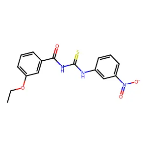 3-ethoxy-N-[(3-nitrophenyl)carbamothioyl]benzamide structure