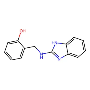 2-[(1H-benzimidazol-2-ylamino)methyl]phenol structure