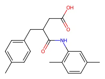 4-(2,5-Dimethylanilino)-3-[(4-methylphenyl)methyl]-4-oxobutanoic acid structure