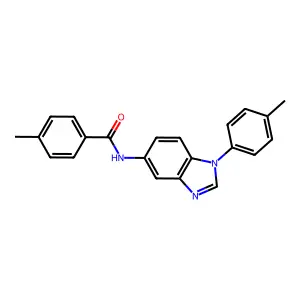 4-methyl-N-[1-(4-methylphenyl)benzimidazol-5-yl]benzamide structure