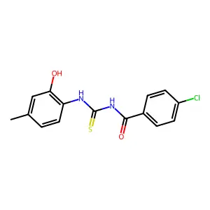 4-chloro-N-[(2-hydroxy-4-methylphenyl)carbamothioyl]benzamide structure