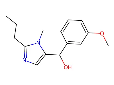 (3-Methoxyphenyl)-(3-methyl-2-propylimidazol-4-yl)methanol structure