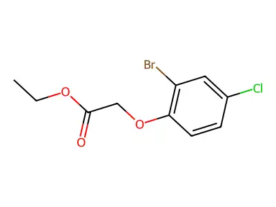 Ethyl 2-(2-bromo-4-chlorophenoxy)acetate structure