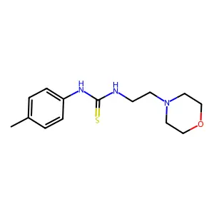 N-(4-methylphenyl)-N'-[2-(4-morpholinyl)ethyl]thiourea structure