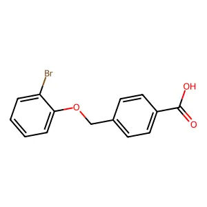 4-(2-溴苯氧基甲基)苯甲酸 structure