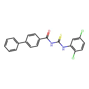 N-[(2,5-dichlorophenyl)carbamothioyl]-4-phenylbenzamide structure