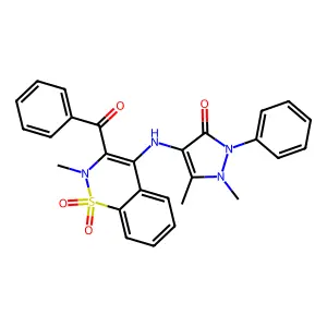 4-[(3-benzoyl-2-methyl-1,1-dioxo-1 structure