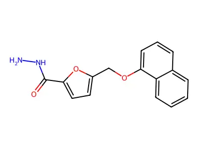5-(Naphthalen-1-yloxymethyl)furan-2-carbohydrazide structure