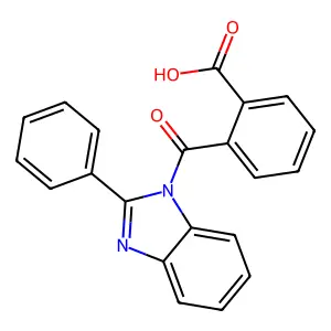 2-(2-苯基苯并咪唑-1-羰基)苯甲酸 structure