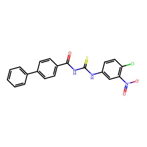 N-[(4-chloro-3-nitrophenyl)carbamothioyl]-4-phenylbenzamide structure