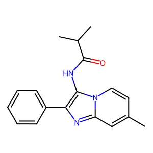 2-Methyl-N-{7-methyl-2-phenylimidazo[1,2-A]pyridin-3-YL}propanamide structure
