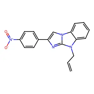 2-(4-Nitrophenyl)-4-prop-2-enylimidazo[1,2-a]benzimidazole structure