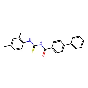 N-[(2,4-dimethylphenyl)carbamothioyl]-4-phenylbenzamide structure