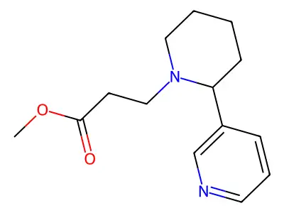 Methyl 3-[2-(pyridin-3-yl)piperidin-1-yl]propanoate structure