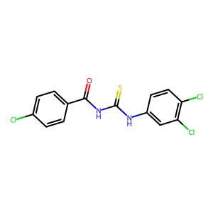 4-chloro-N-[(3,4-dichlorophenyl)carbamothioyl]benzamide structure