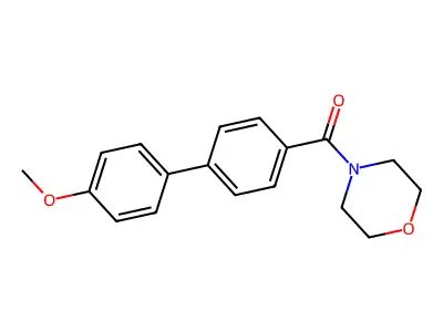 (4'-Methoxybiphenyl-4-yl)(morpholin-4-yl)methanone structure