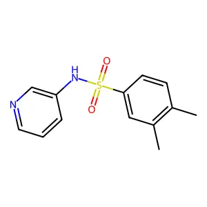 3,4-dimethyl-N-pyridin-3-ylbenzenesulfonamide structure