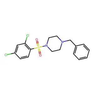 1-Benzyl-4-(2,4-dichlorobenzenesulfonyl)piperazine structure
