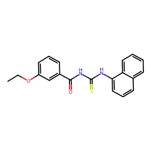 3-ethoxy-N-(naphthalen-1-ylcarbamothioyl)benzamide structure