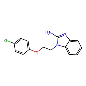 1-[2-(4-Chloro-phenoxy)-ethyl]-1H-benzoimidazol-2-ylamine structure
