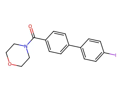 (4'-Iodobiphenyl-4-yl)(morpholin-4-yl)methanone structure