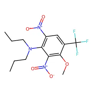 3-methoxy-2,6-dinitro-N,N-dipropyl-4-(trifluoromethyl)aniline structure