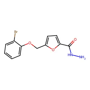 5-((2-Bromophenoxy)methyl)furan-2-carbohydrazide structure