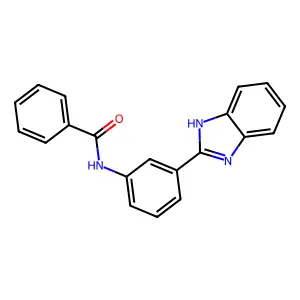 N-[3-(1H-1,3-benzodiazol-2-yl)phenyl]benzamide structure