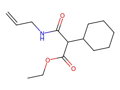 Ethyl 3-(allylamino)-2-cyclohexyl-3-oxopropanoate structure