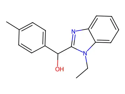 (1-Ethylbenzimidazol-2-yl)-(4-methylphenyl)methanol structure