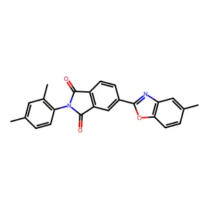 2-(2,4-Dimethylphenyl)-5-(5-methyl-1,3-benzoxazol-2-yl)isoindole-1,3-dione structure
