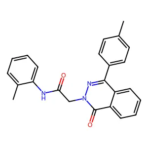 N-(2-methylphenyl)-2-[4-(4-methylphenyl)-1-oxophthalazin-2-yl]acetamide structure