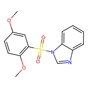 1-(2,5-Dimethoxyphenyl)sulfonylbenzimidazole structure