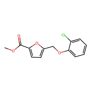 Methyl 5-[(2-chlorophenoxy)methyl]-2-furoate structure