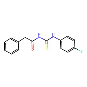N-[(4-fluorophenyl)carbamothioyl]-2-phenylacetamide structure