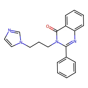 3-[3-(1H-imidazol-1-yl)propyl]-2-phenylquinazolin-4(3H)-one structure