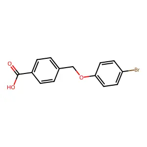 4-[(4-Bromophenoxy)methyl]benzoic acid structure