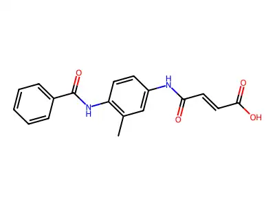 4-(4-Benzamido-3-methylanilino)-4-oxobut-2-enoic acid structure