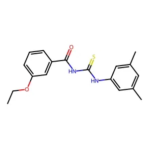N-[(3,5-dimethylphenyl)carbamothioyl]-3-ethoxybenzamide structure