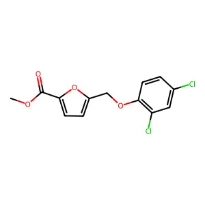 Methyl 5-[(2,4-dichlorophenoxy)methyl]furan-2-carboxylate structure