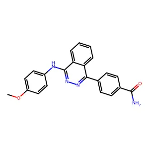 4-{4-[(4-Methoxyphenyl)amino]phthalazin-1-yl}benzamide structure
