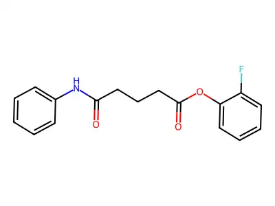 2-Fluorophenyl 5-oxo-5-(phenylamino)pentanoate structure