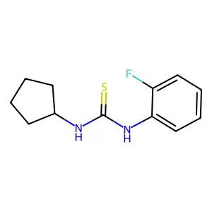1-Cyclopentyl-3-(2-fluorophenyl)thiourea structure