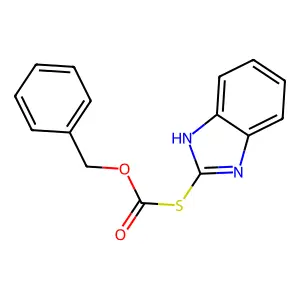 S-1H-benzo[d]imidazol-2-yl O-benzyl carbonothioate structure
