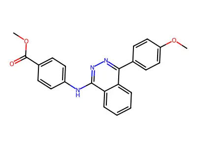 Methyl 4-{[4-(4-methoxyphenyl)phthalazin-1-yl]amino}benzoate structure