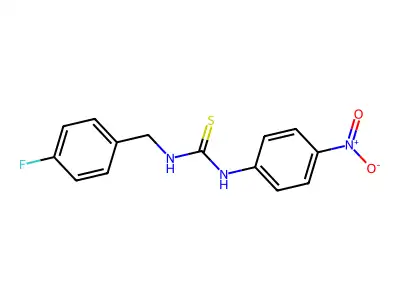 1-(4-Fluorobenzyl)-3-(4-nitrophenyl)thiourea structure