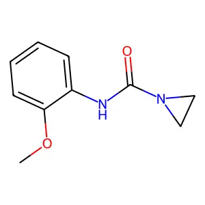 1-Aziridinecarboxamide, N-(o-methoxyphenyl)- structure
